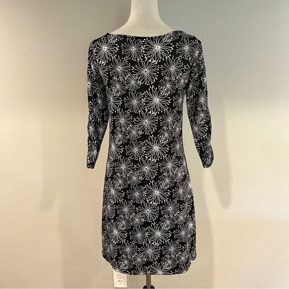 Soybu Black and White Sheath Dress with Long Sleeve size Small - Picture 5 of 11